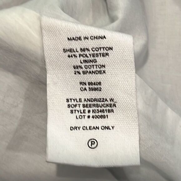 NWT Theory Andrizza Seersucker Dress Size 8 - Picture 13 of 14